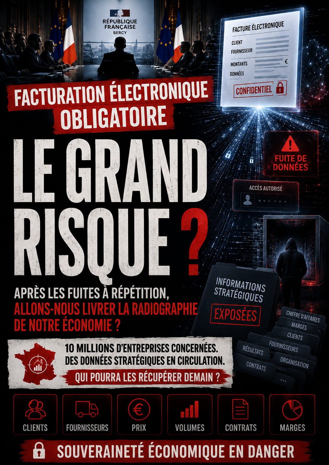 Facturation électronique obligatoire : le grand risque pour la confidentialité économique française ?