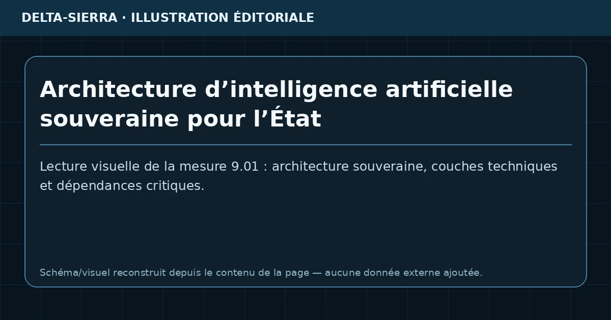 Architecture d’intelligence artificielle souveraine pour l’État