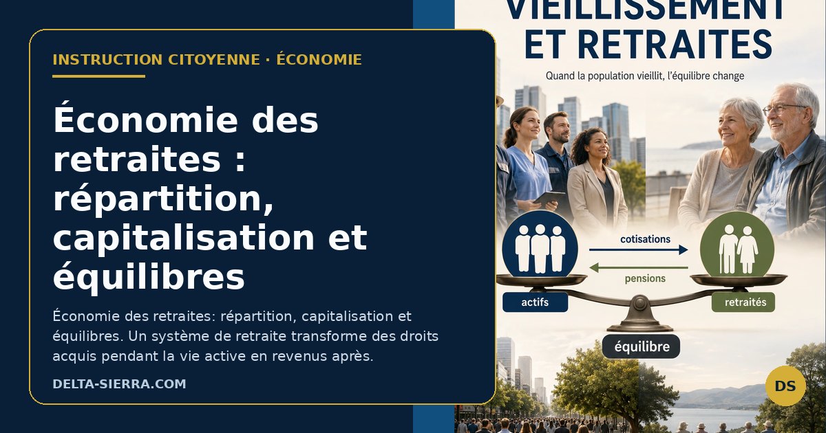Économie des retraites : répartition, capitalisation et équilibres