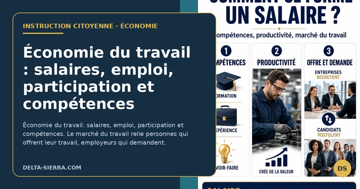 Économie du travail : salaires, emploi, participation et compétences