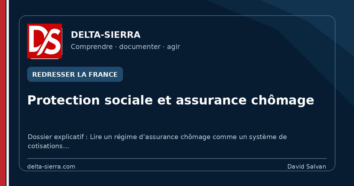 Protection sociale et assurance chômage