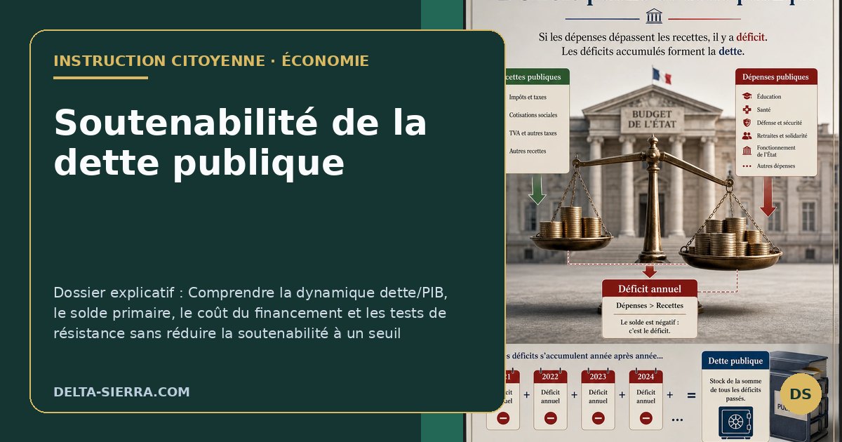 Soutenabilité de la dette publique