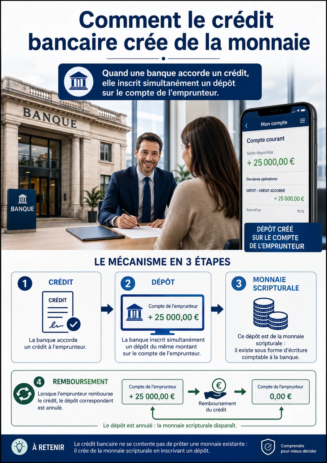Comment le crédit crée de la monnaie