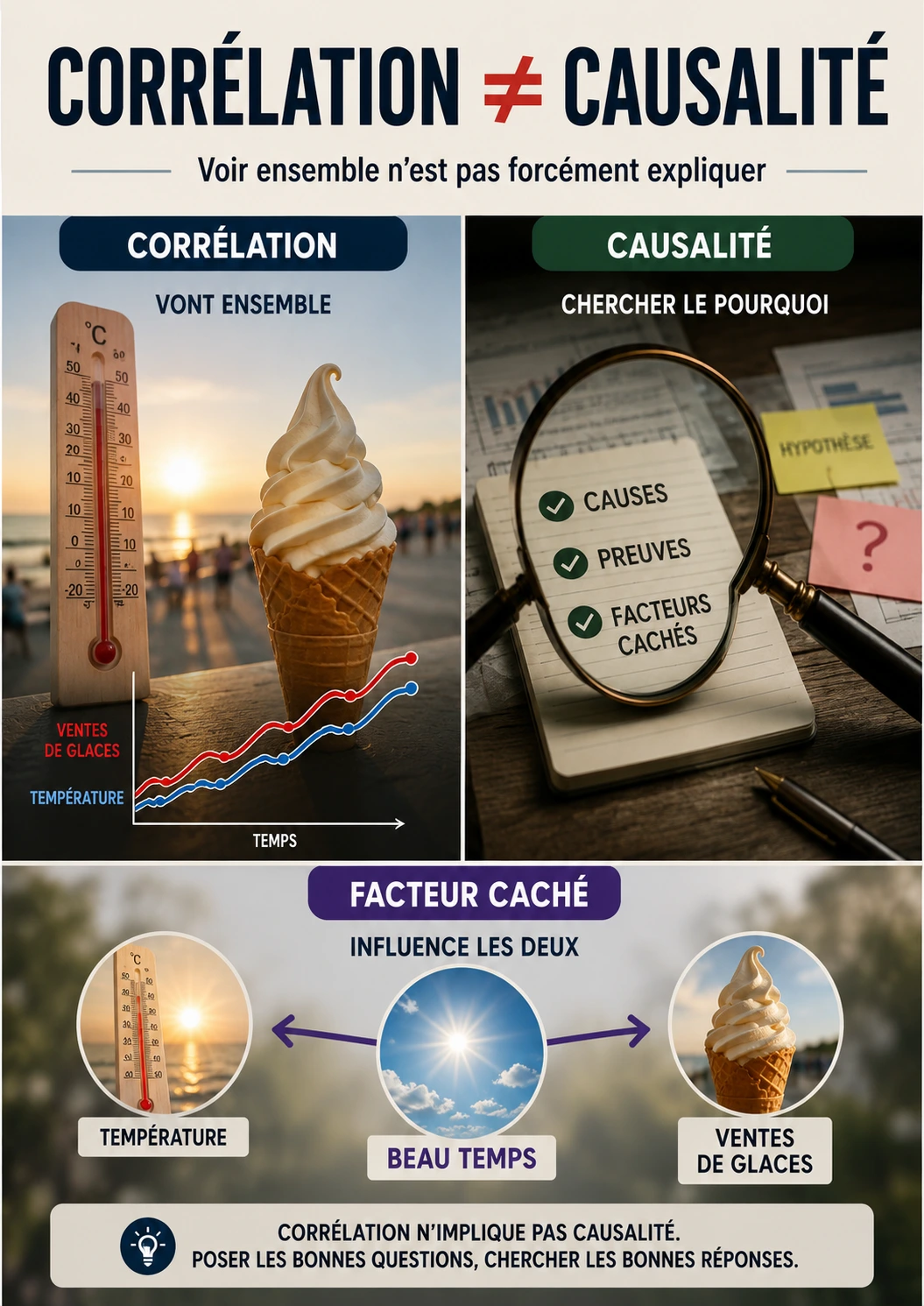 Corrélation et causalité comprendre la différence