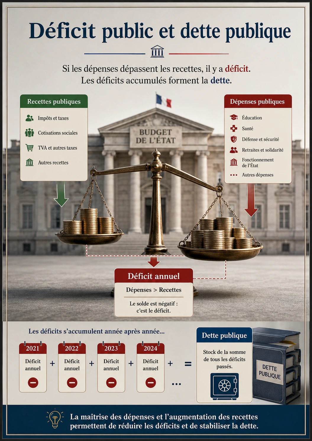 Déficit public et dette publique