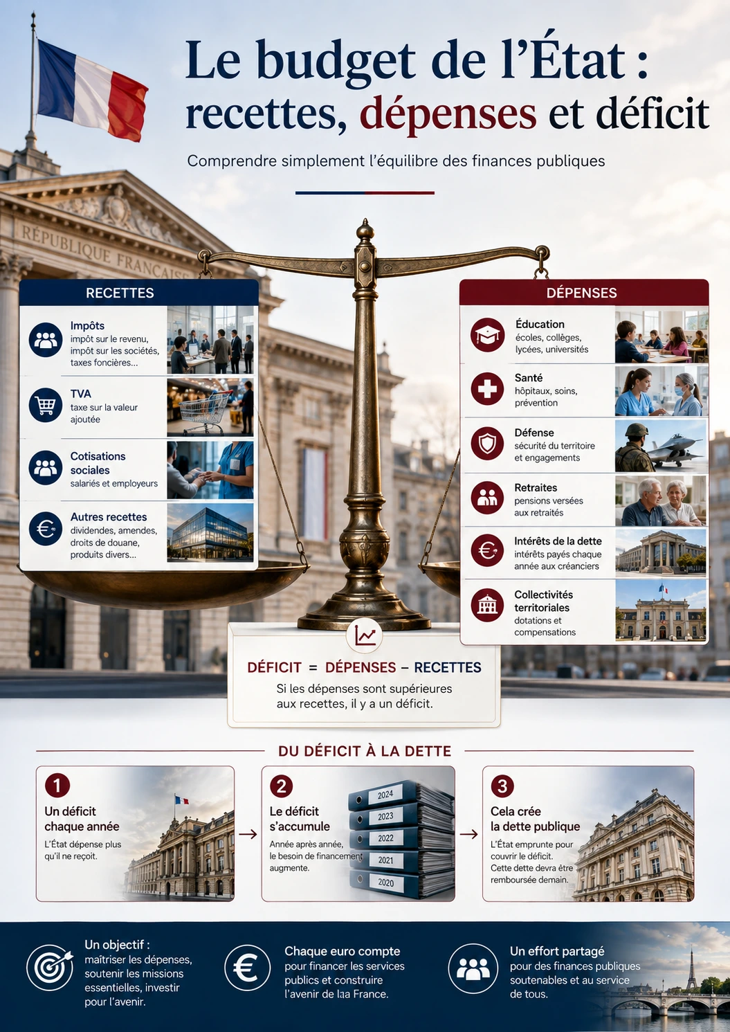 Le budget de l état en infographie