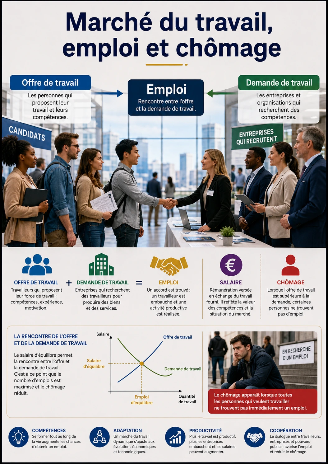 Marché du travail emploi et chômage
