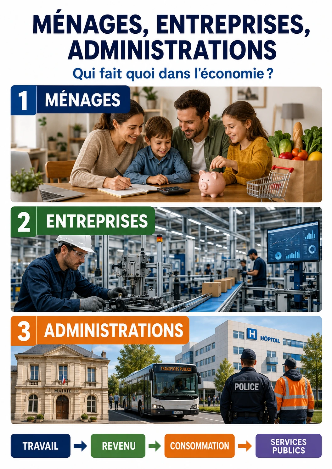 Ménages entreprises et services publics