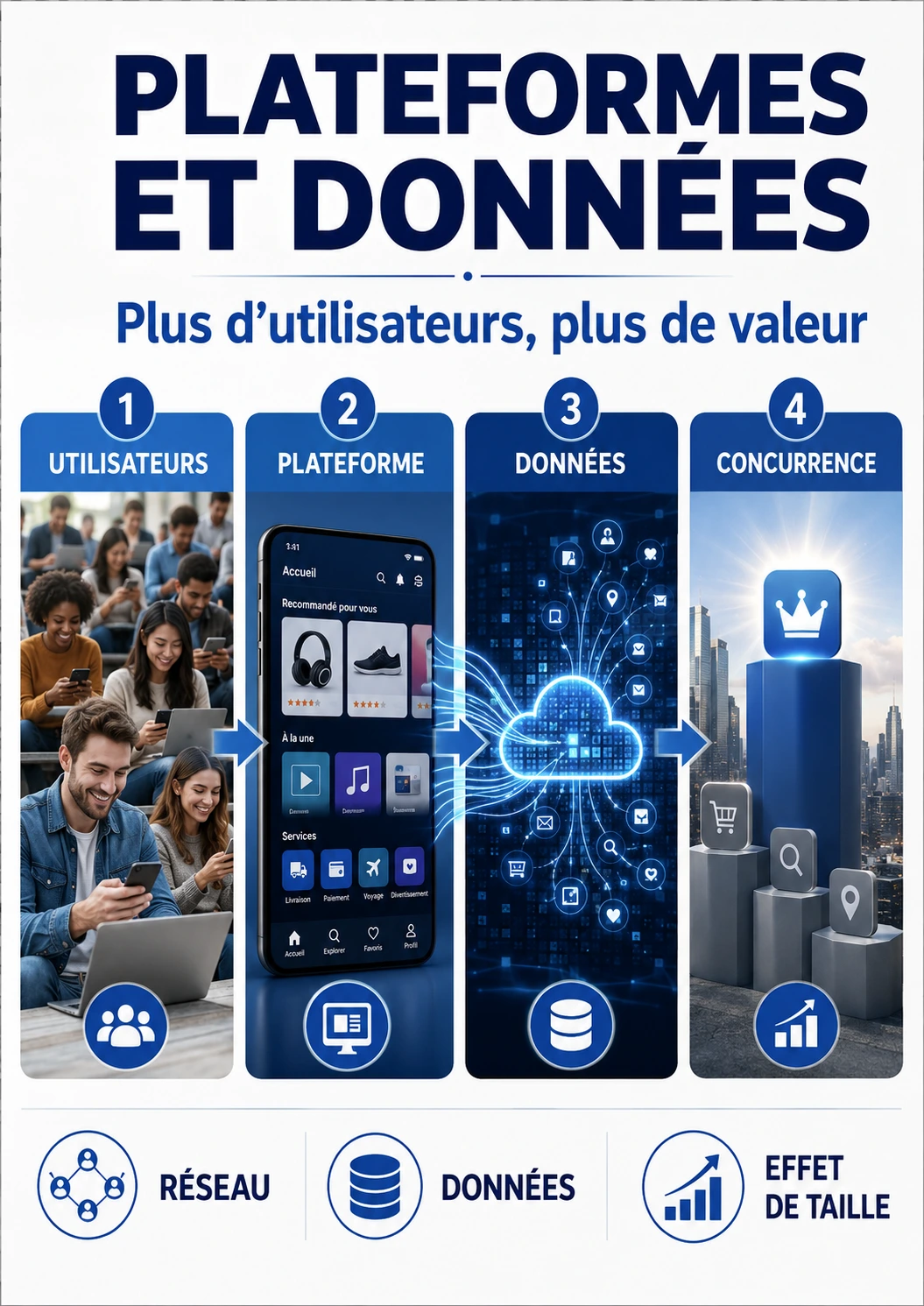 Plateformes et données l effet de taille