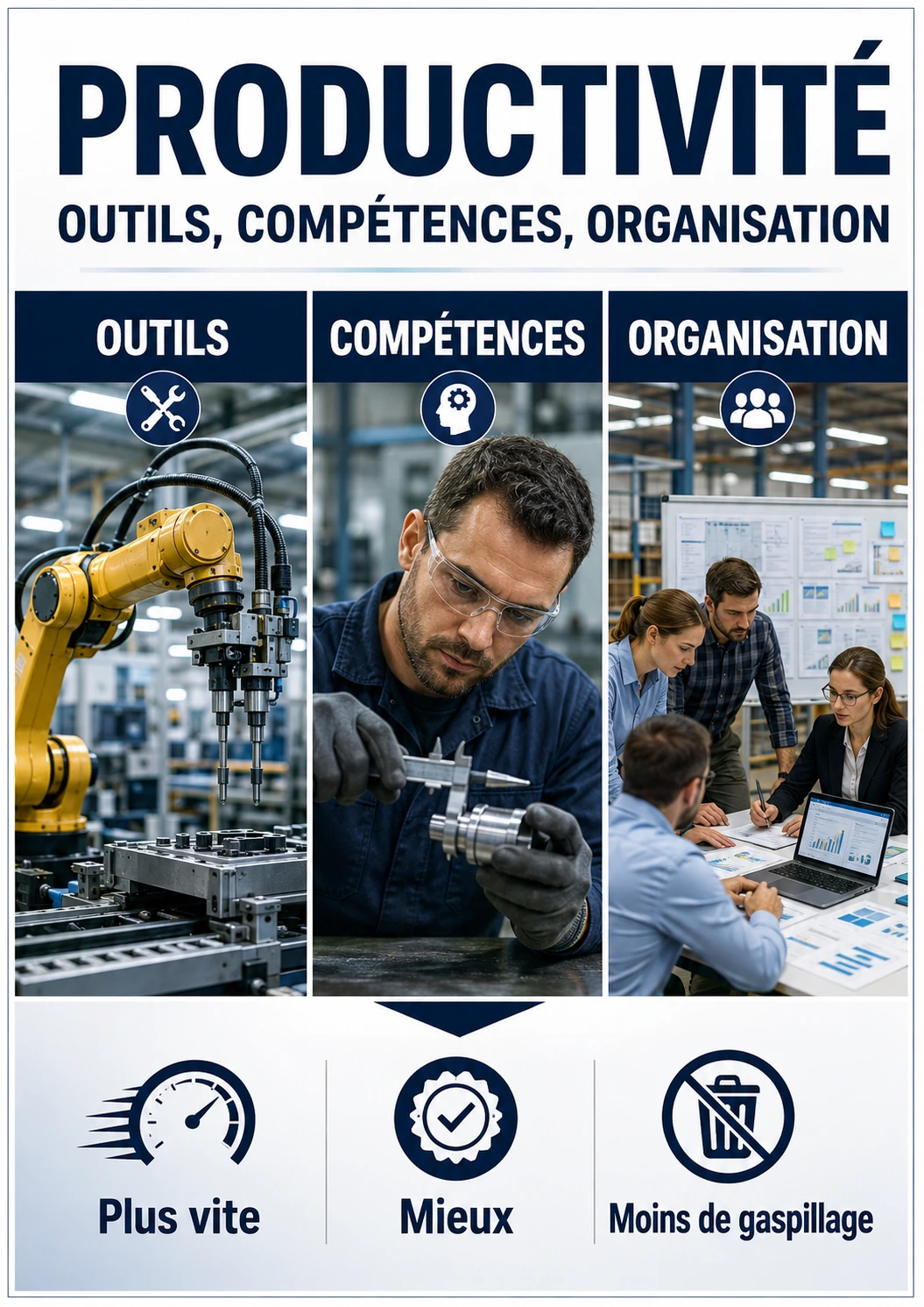 Productivité outils compétences organisation