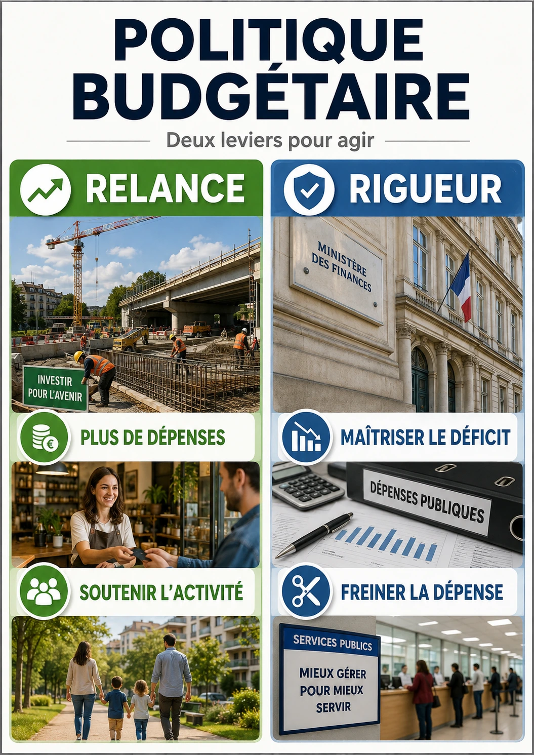 Politique budgétaire : relance et rigueur