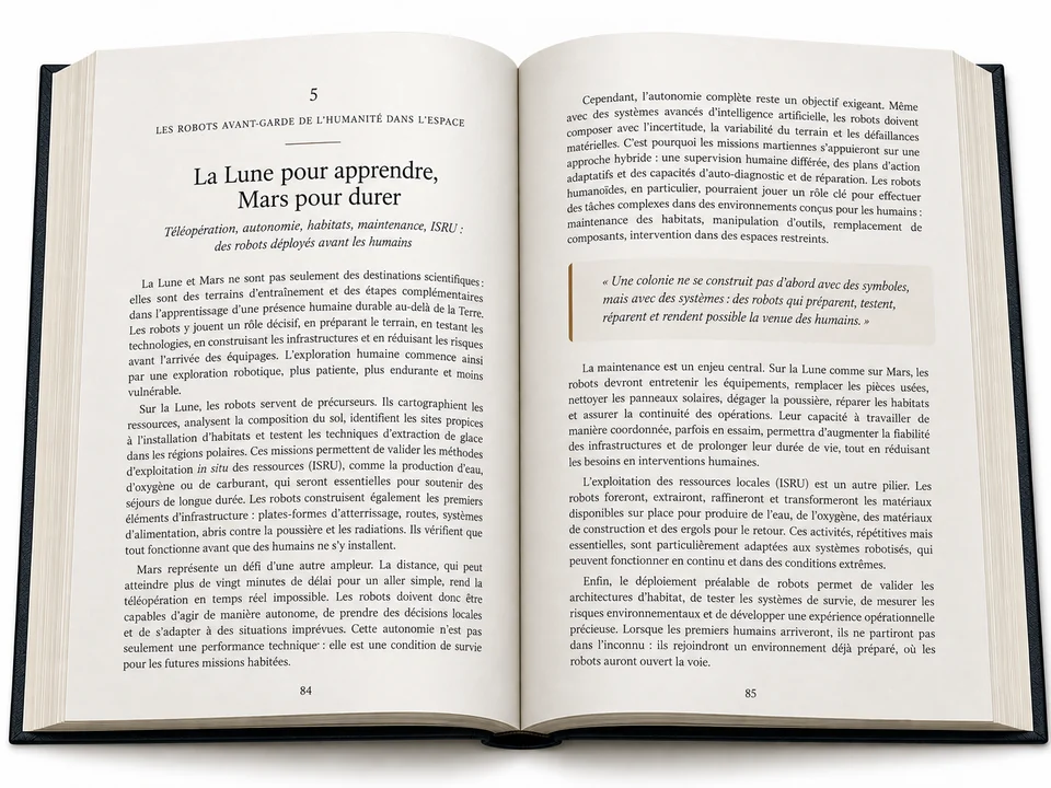Extrait intérieur — intelligence artificielle incarnée, autonomie et responsabilité.