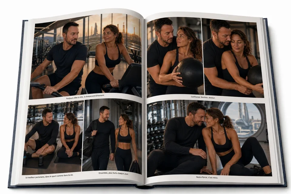 David and Stella during the preparation period.