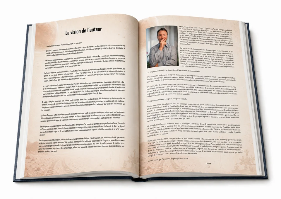 La note de l’auteur et le principe du troisième volume illustré.