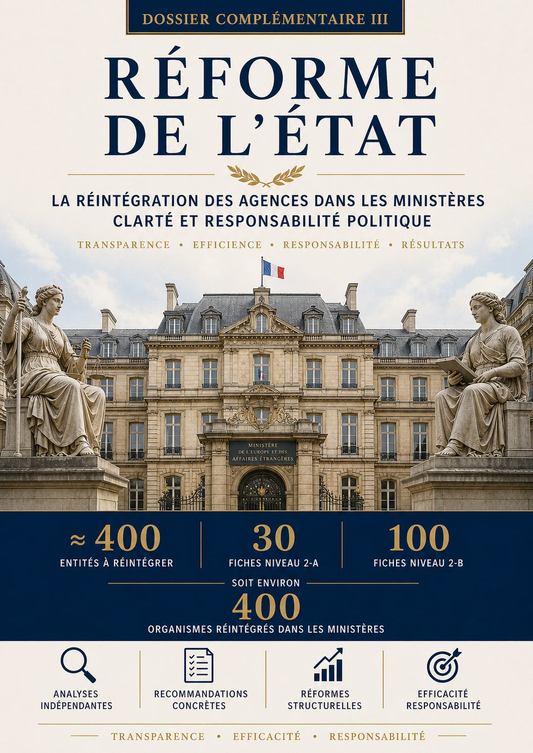 05 - La réintégration des agences dans les ministères
