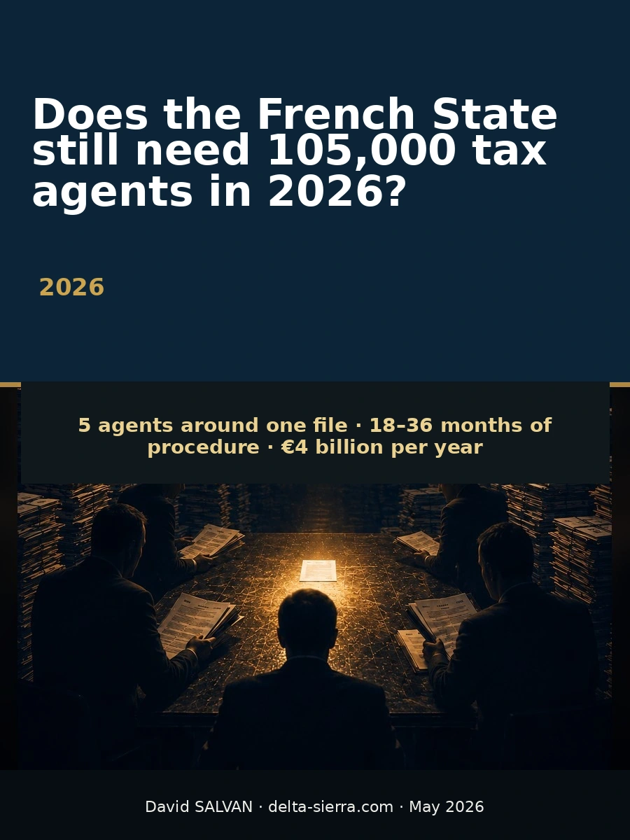 Does the French State still need 105,000 tax agents in 2026?