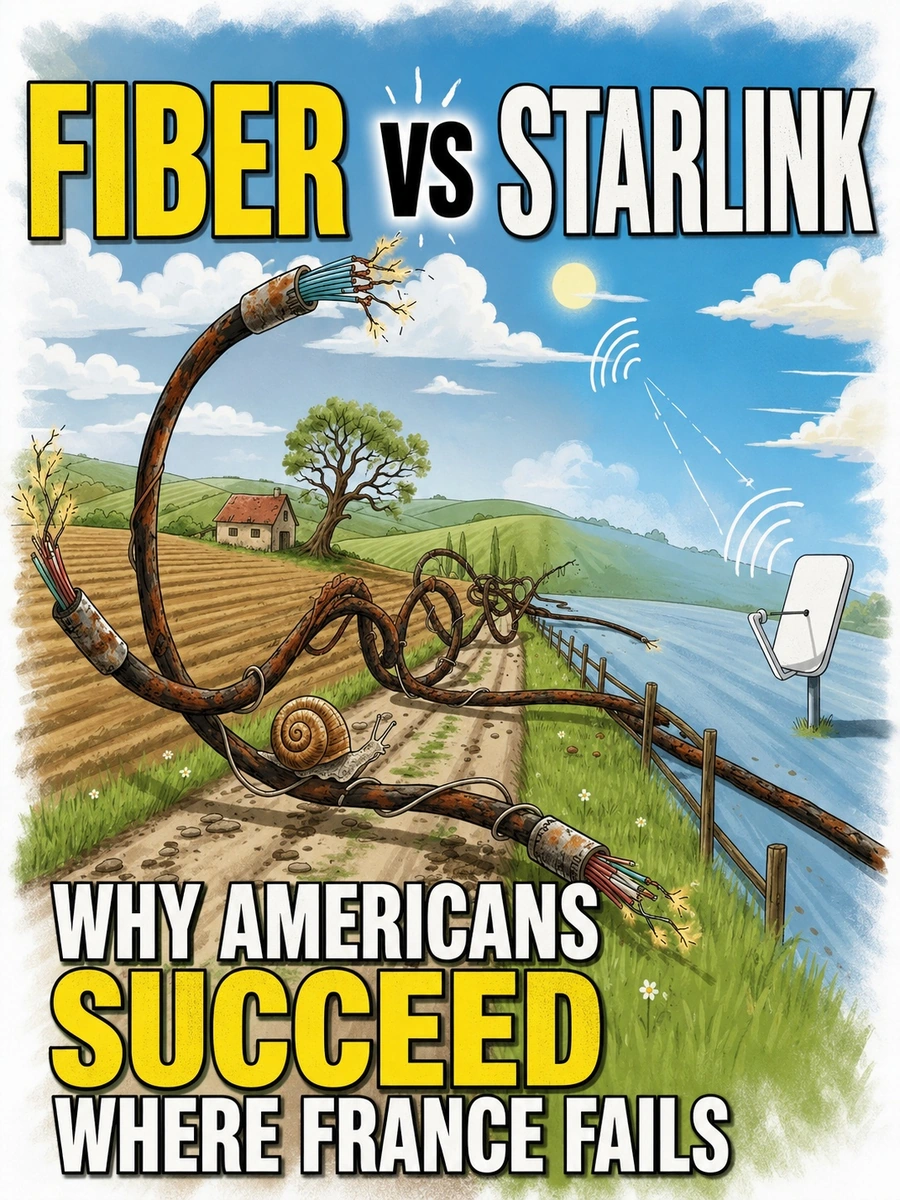 Fibre versus Starlink: where France fails