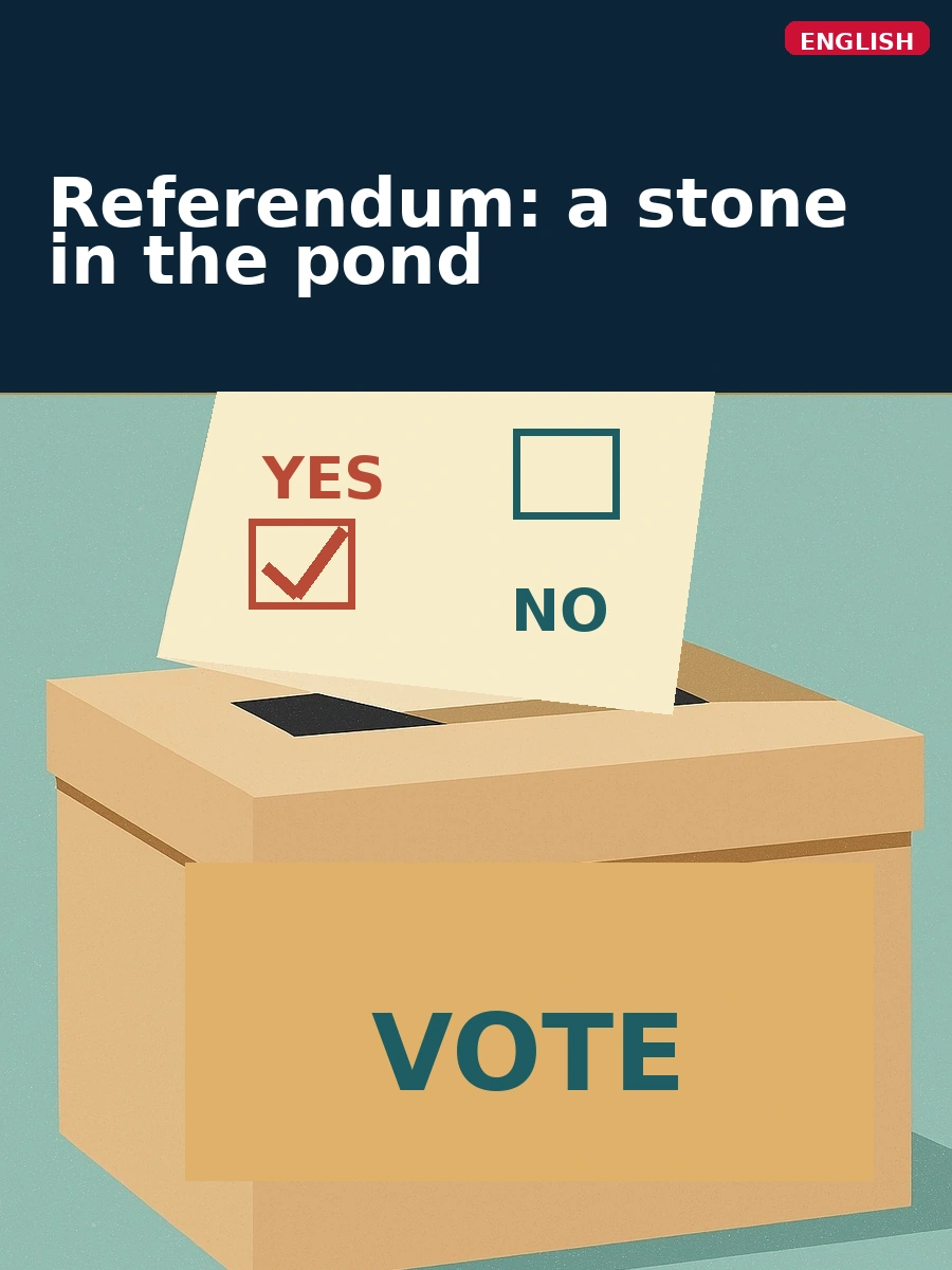 Referendum: a stone in the pond