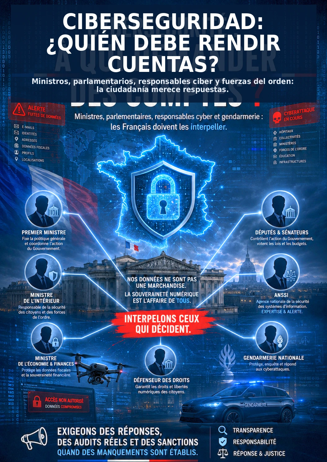 Ciberseguridad estatal: ¿quién debe rendir cuentas?