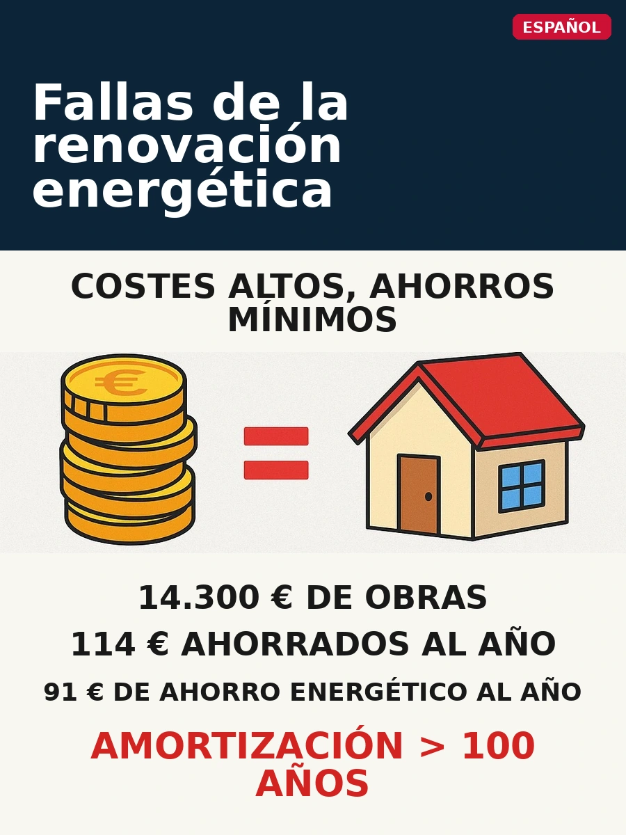 Fallas de la renovación energética