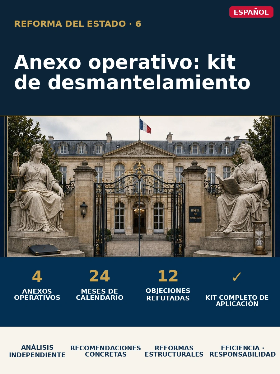Anexo operativo: kit de desmantelamiento