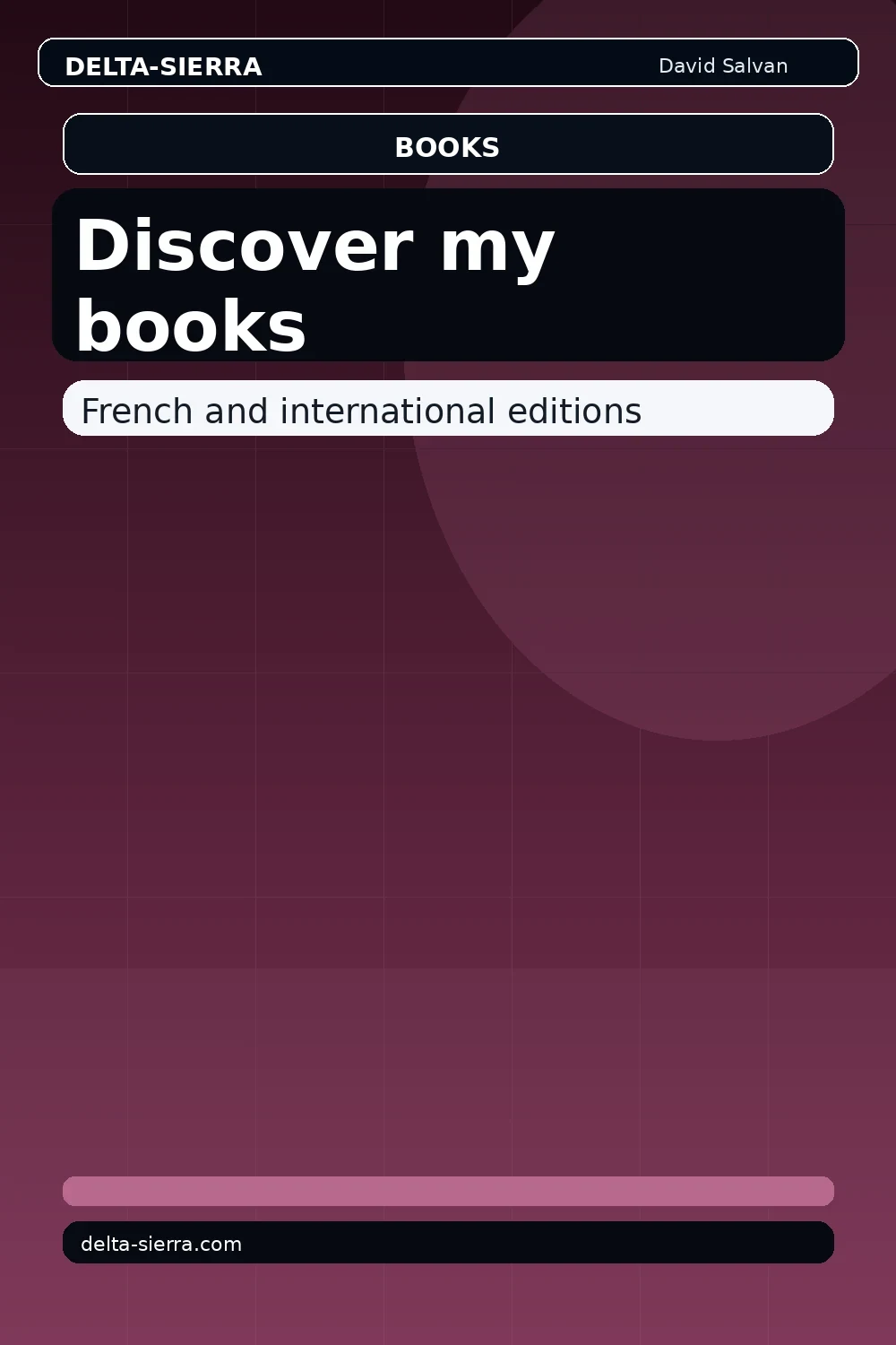 Discover my books