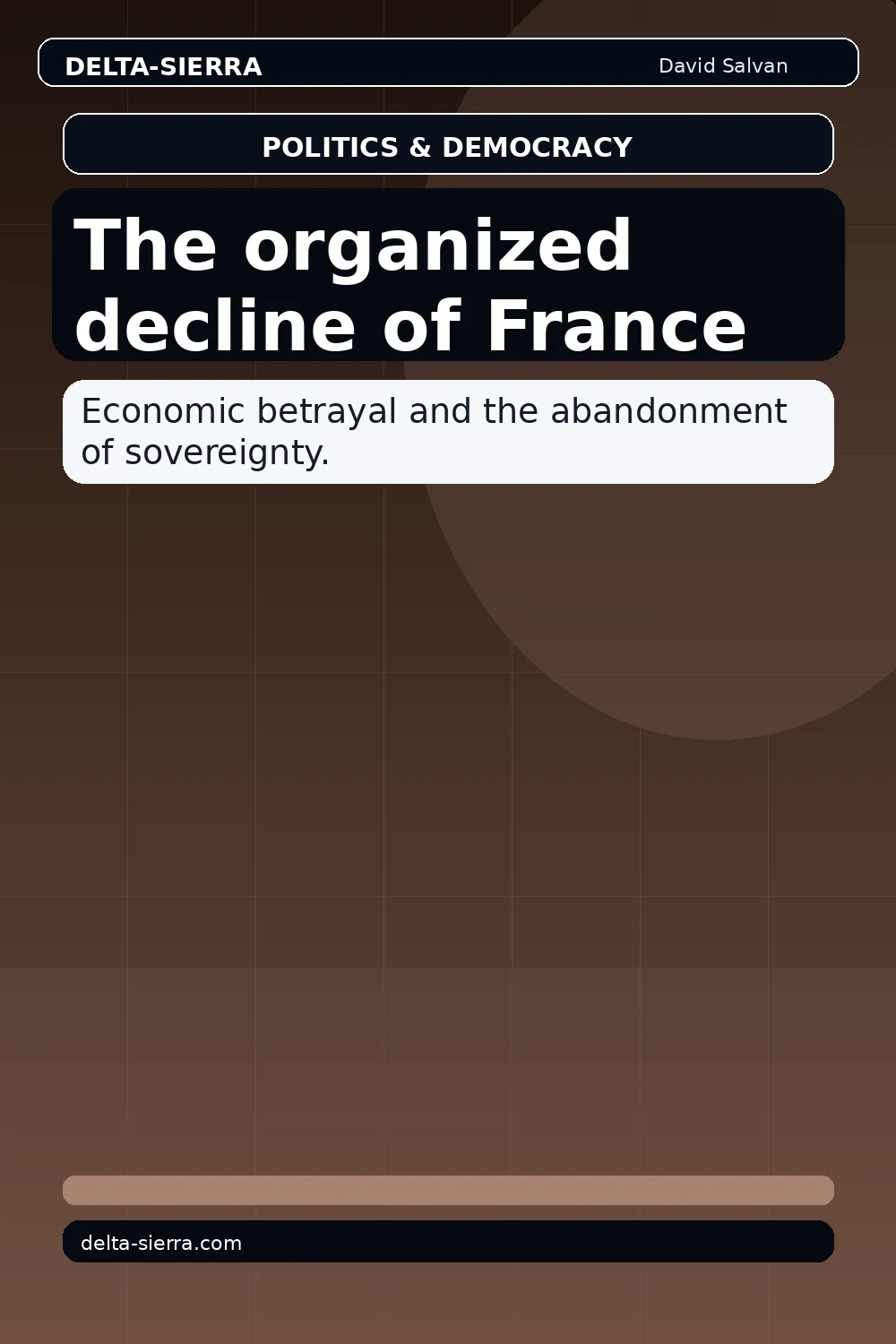 The organized decline of France
