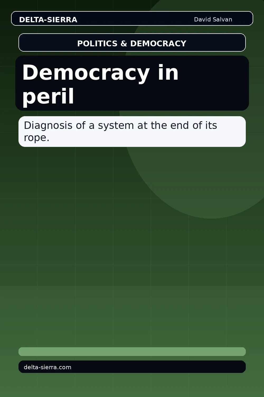 Democracy in peril