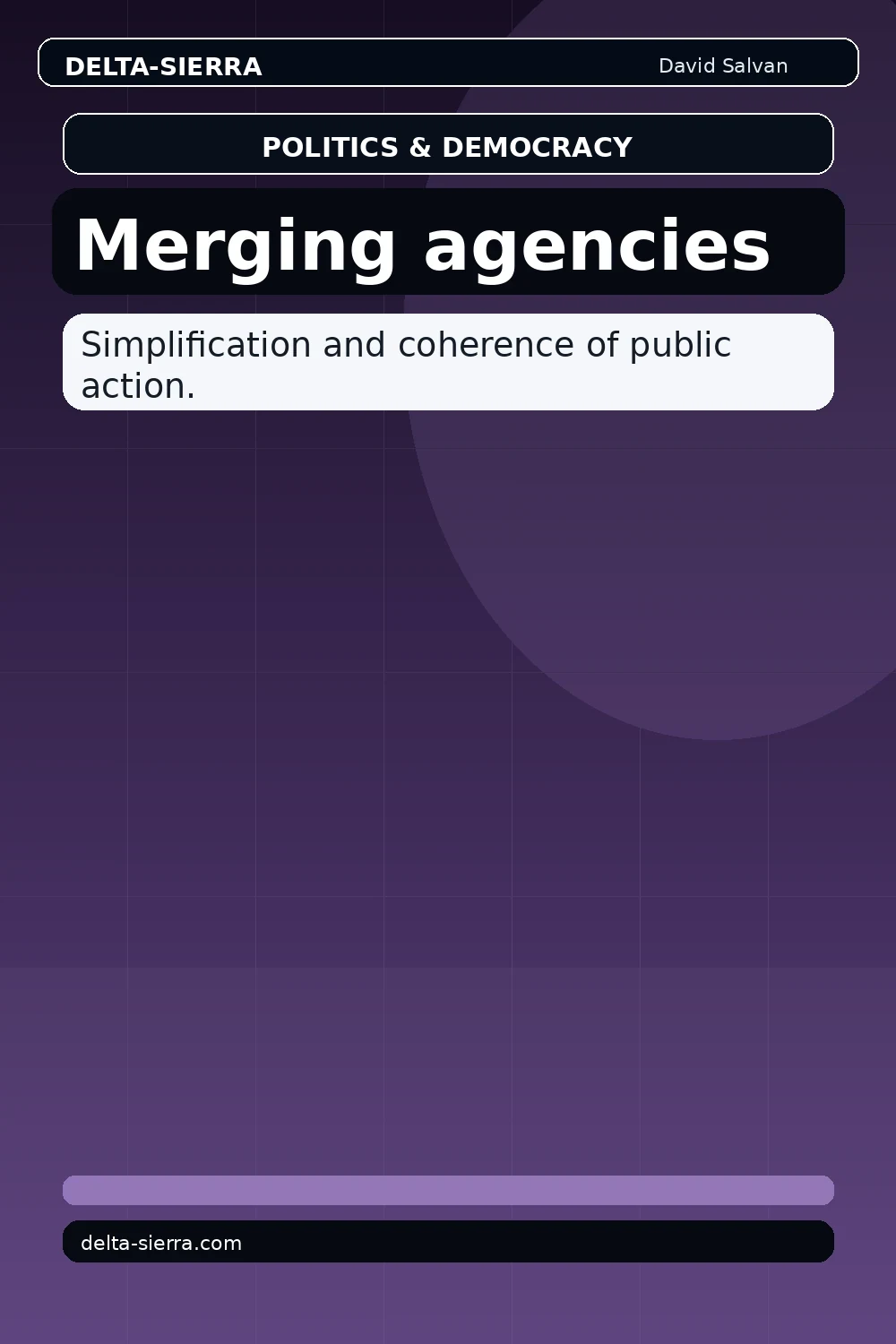 Merging agencies