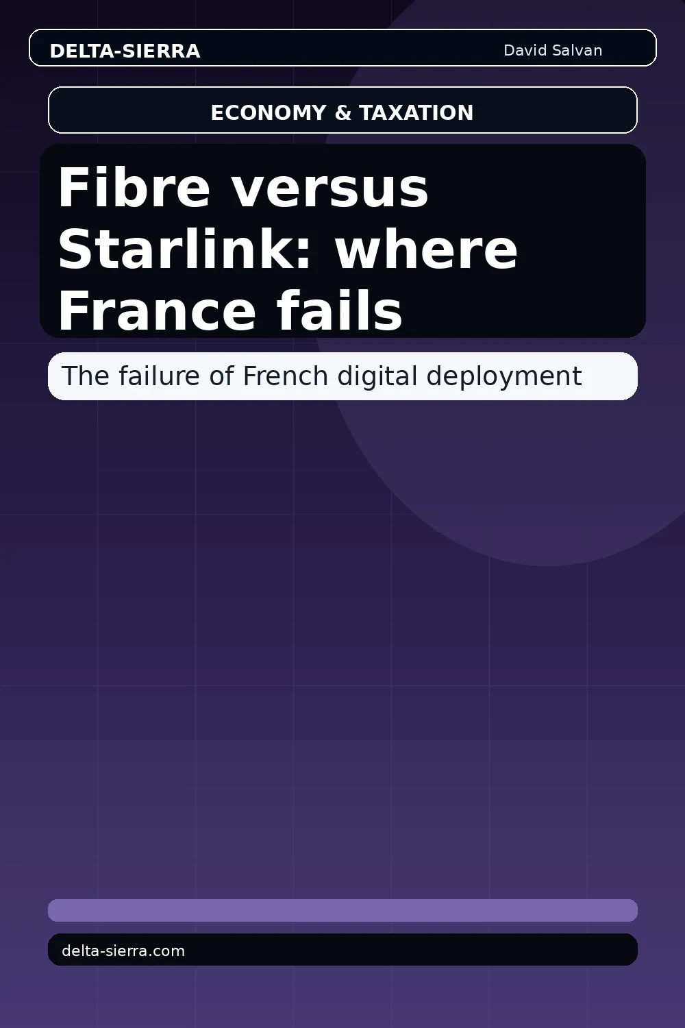 Fibre versus Starlink: where France fails