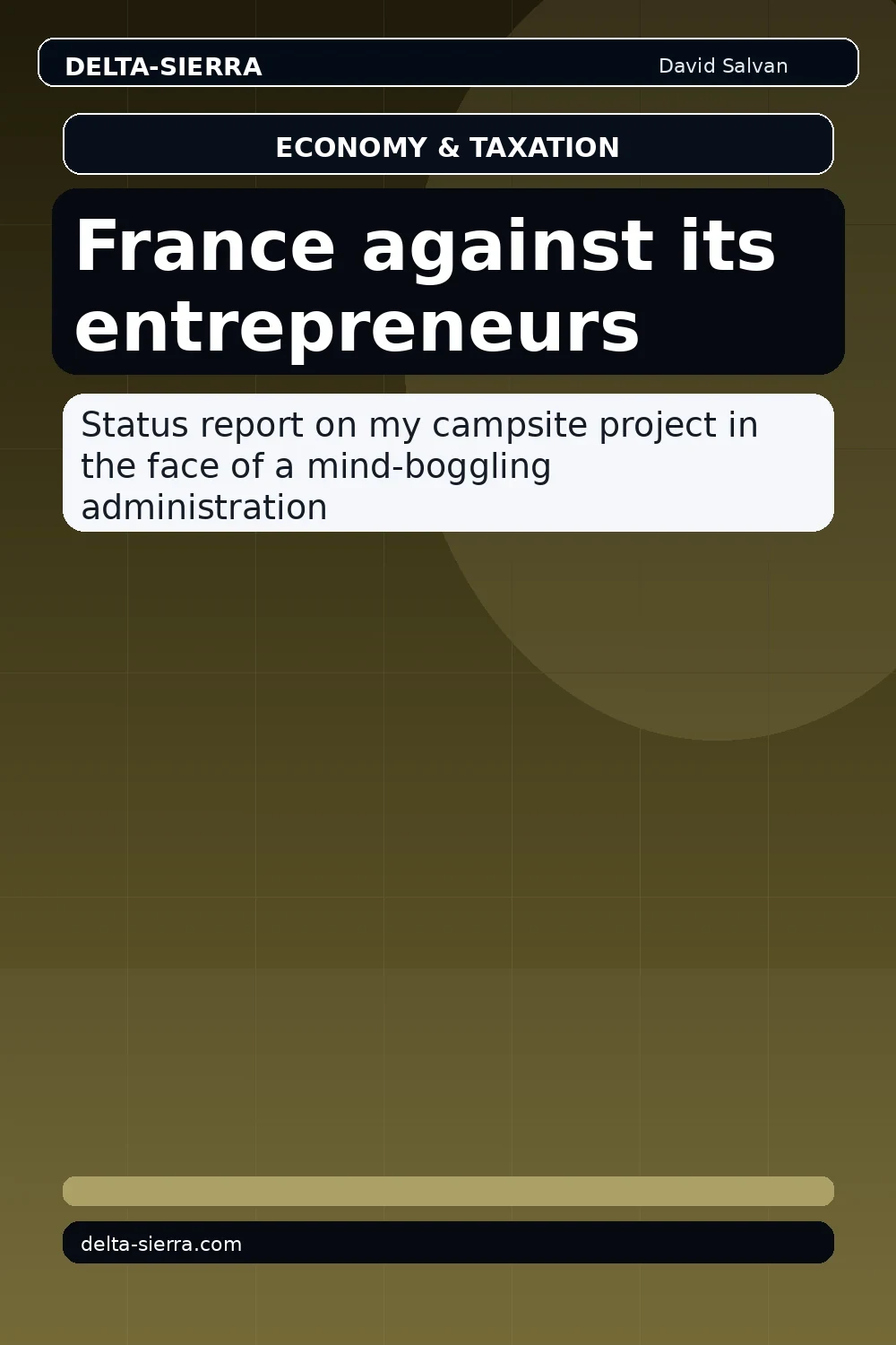 France against its entrepreneurs