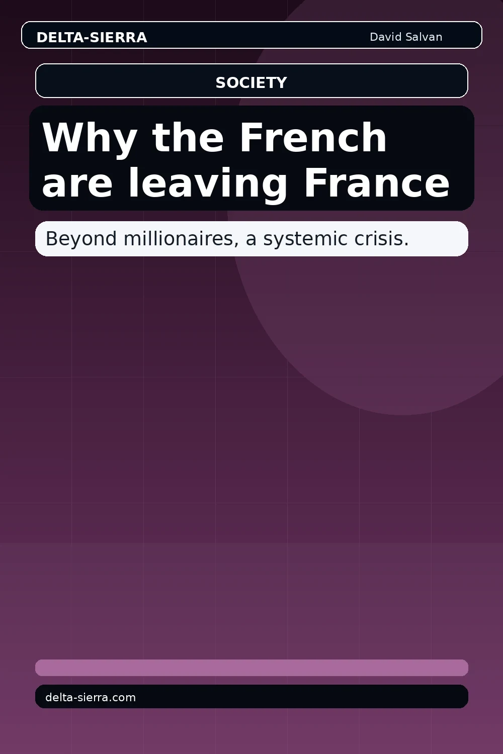 Why the French are leaving France