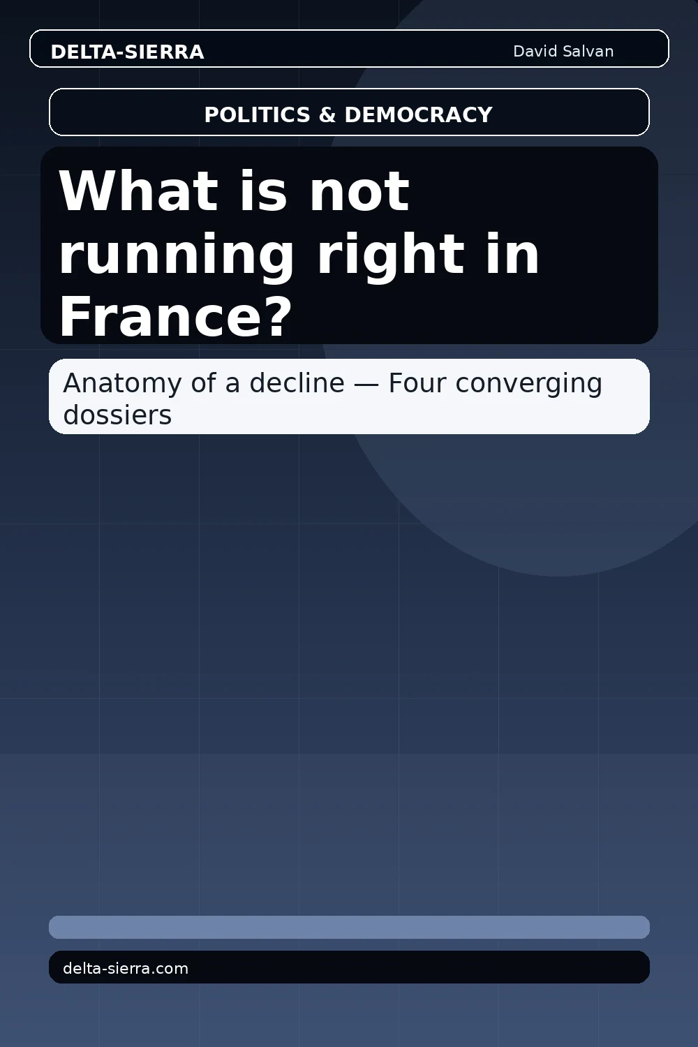 What is not running right in France?