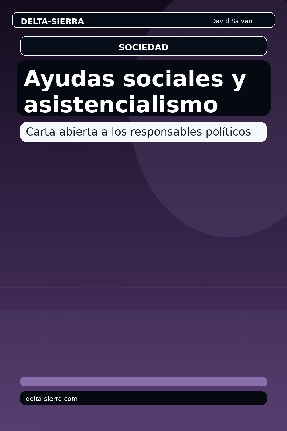 Ayudas sociales y asistencialismo