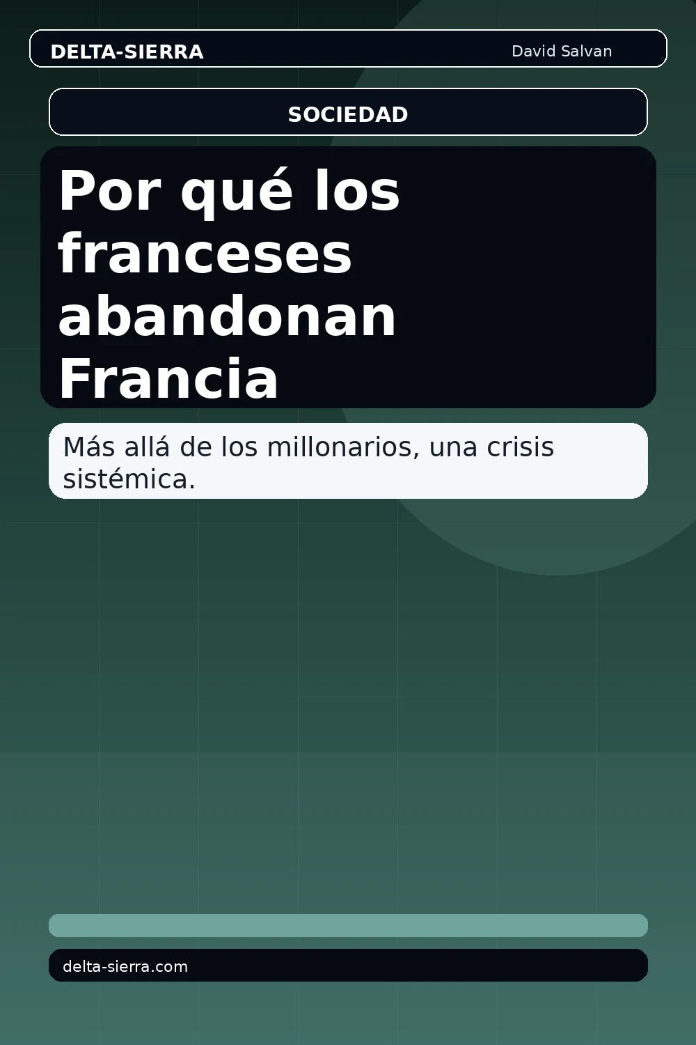 Por qué los franceses abandonan Francia