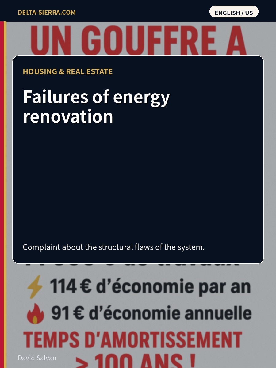 Failures of energy renovation