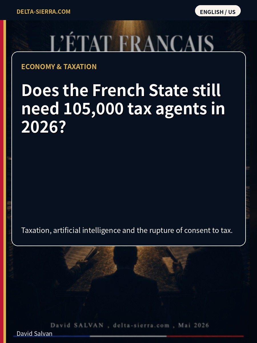 Does the French State still need 105,000 tax agents in 2026?