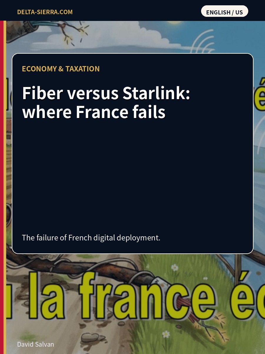 Fiber versus Starlink: where France fails