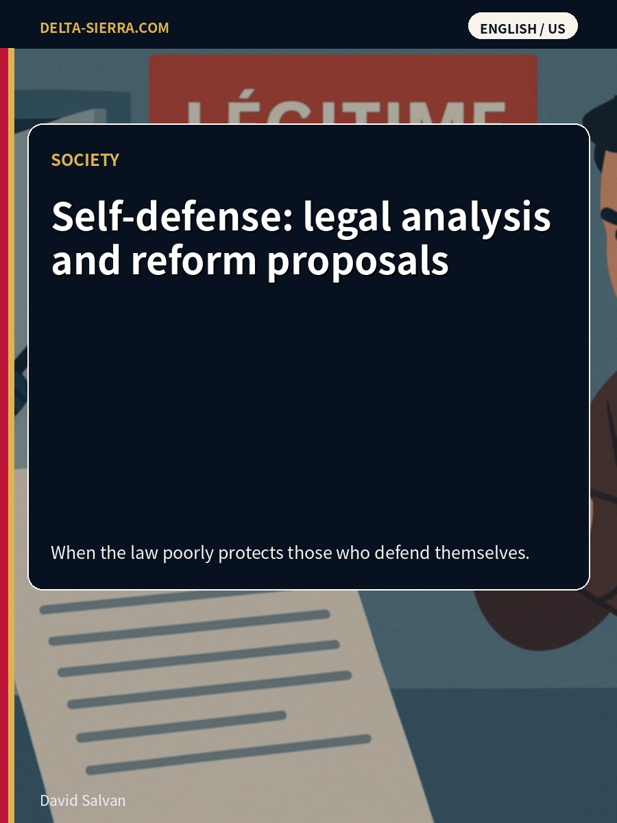 Self-defense: legal analysis and reform proposals
