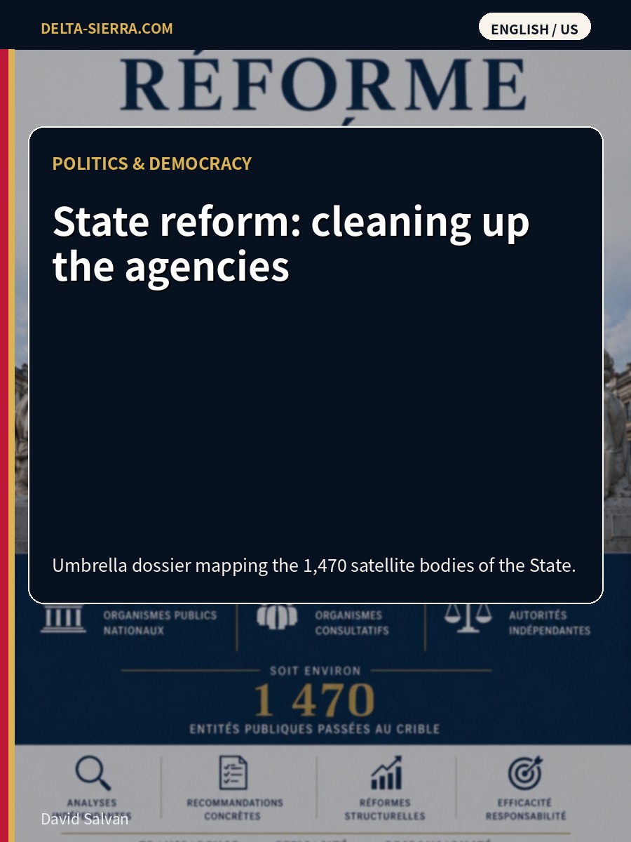 State reform: cleaning up the agencies