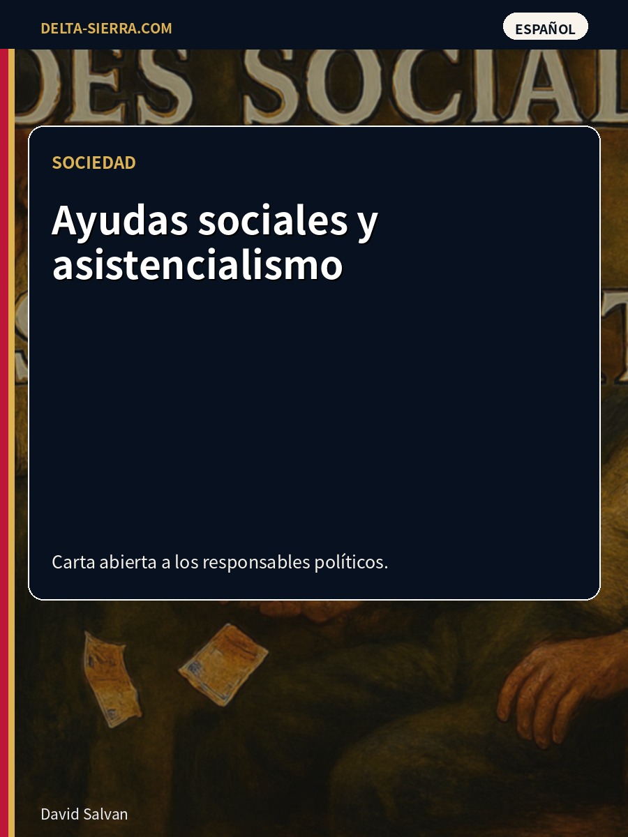 Ayudas sociales y asistencialismo