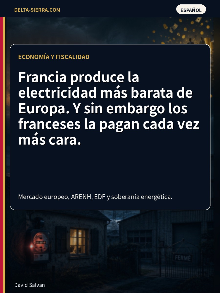 Francia produce la electricidad más barata de Europa. Y sin embargo los franceses la pagan cada vez más cara.