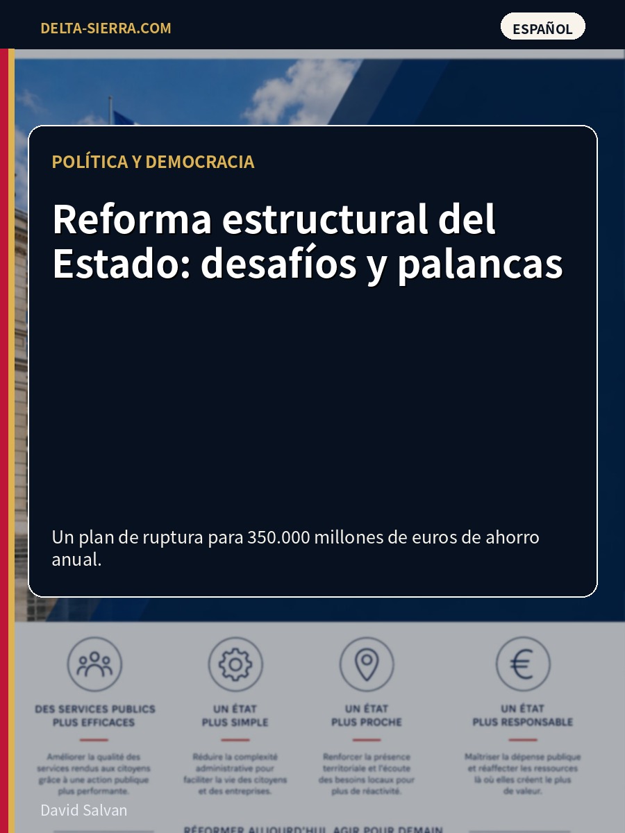 Reforma estructural del Estado: desafíos y palancas