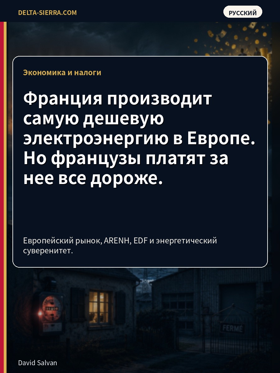 Франция производит самую дешевую электроэнергию в Европе. Но французы платят за нее все дороже.