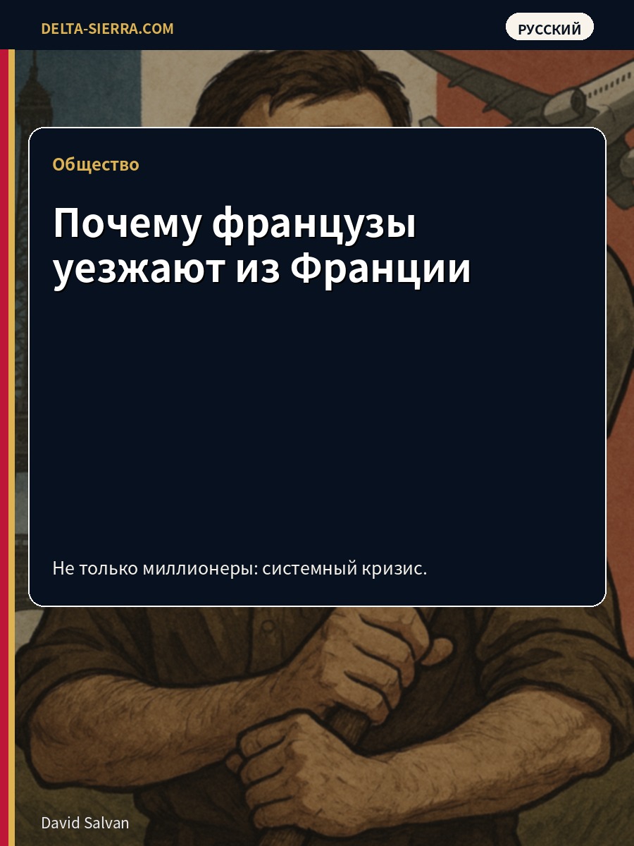 Почему французы уезжают из Франции