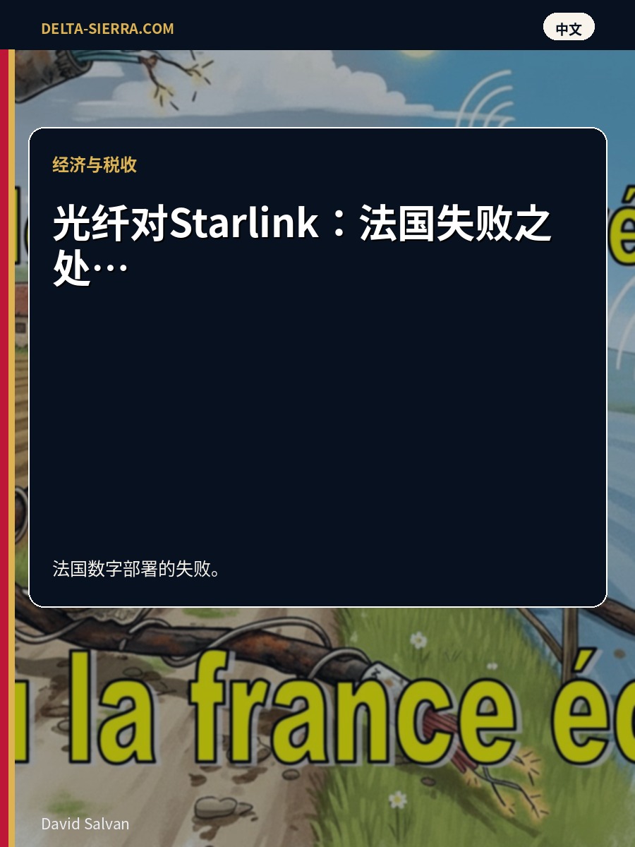 光纤对 Starlink：法国失败之处