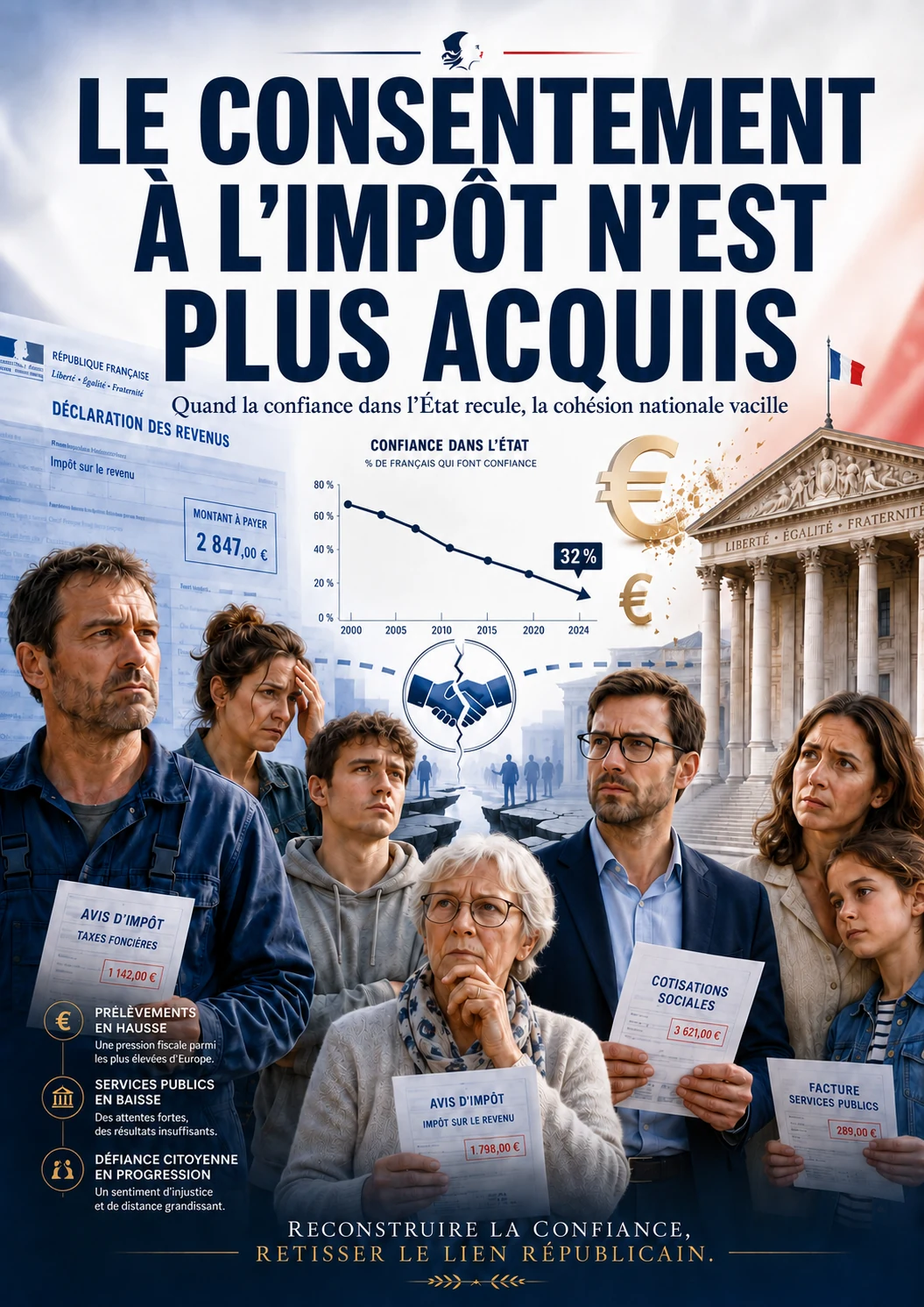 Le consentement à l’impôt n’est plus acquis en France