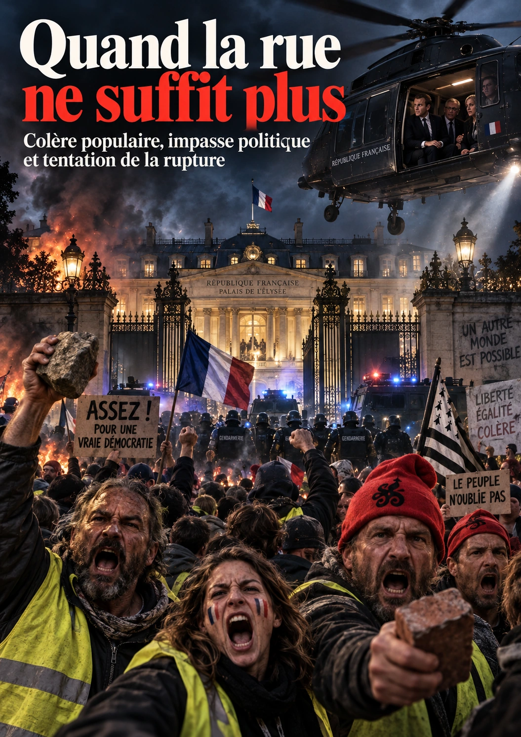 Quand la rue ne suffit plus — Colère populaire, impasse politique et tentation de la rupture