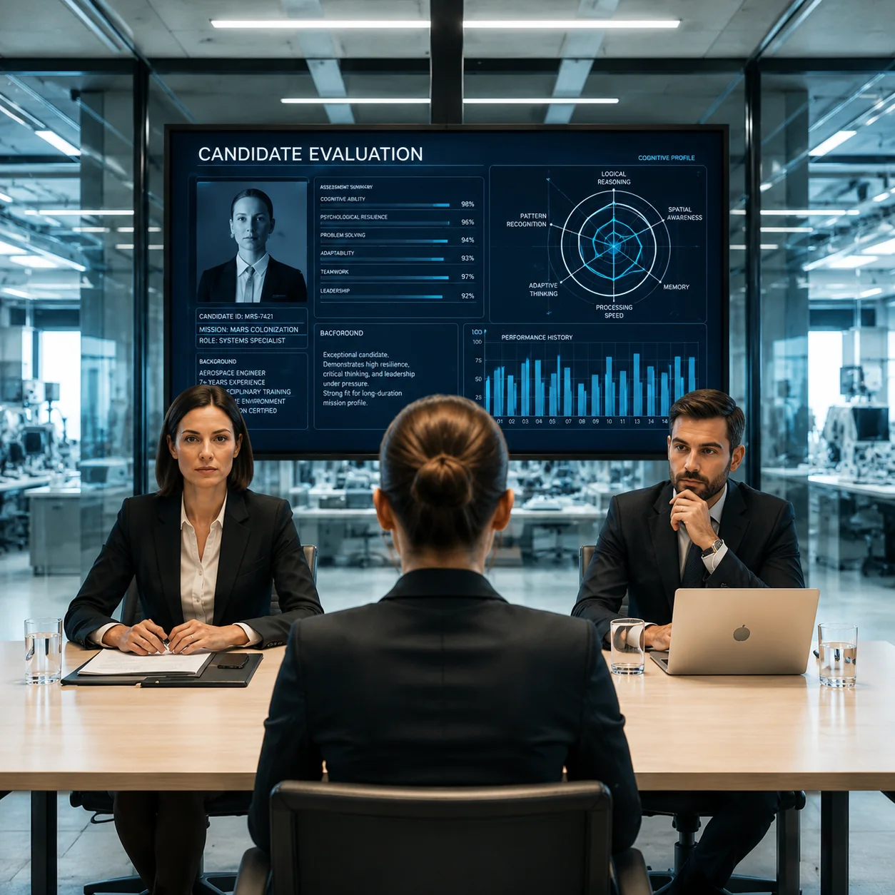 Selecting the first settlers means looking for expertise, but also for the ability to learn, cooperate and live for years inside a tightly interdependent group.