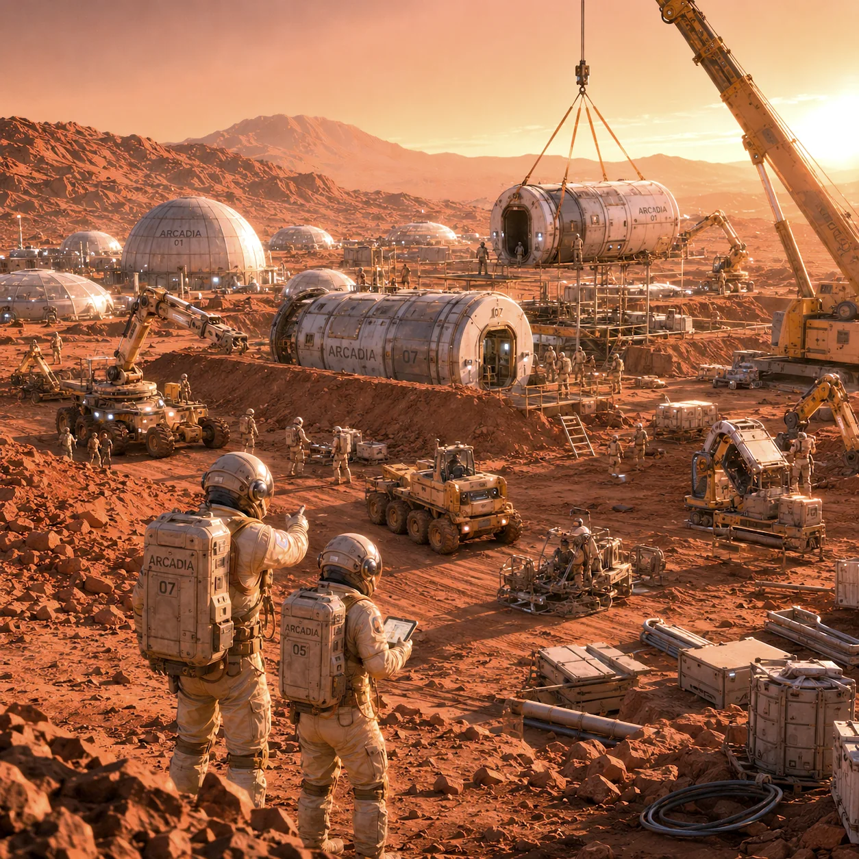 The first Martian weeks are dominated by field work